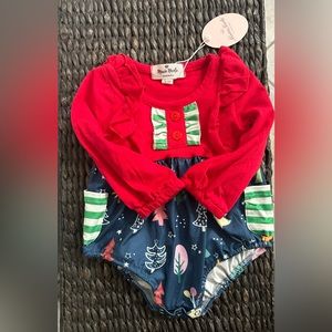 Christmas tree onesie 6-12 months NWT